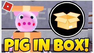 How to get “PIG IN BOX” BADGE + BOX PIGGY SKIN in PIGGY RP: INFECTION - ROBLOX