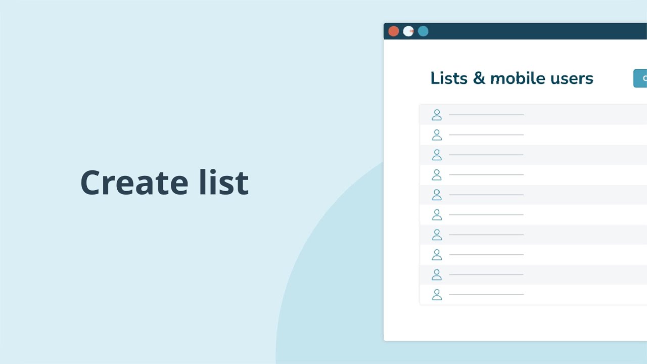 How to create lists | inMobile tutorial