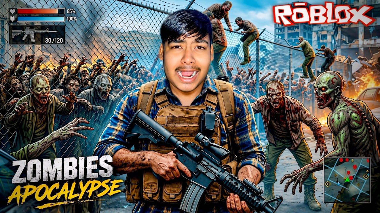 Roblox Zombie Apocalypse 😱 | Surviving the End of the World! Hindi Gameplay