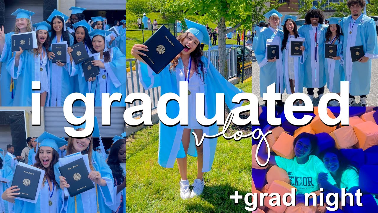 I GRADUATED HIGH SCHOOL day in the life vlog 2024 - YouTube