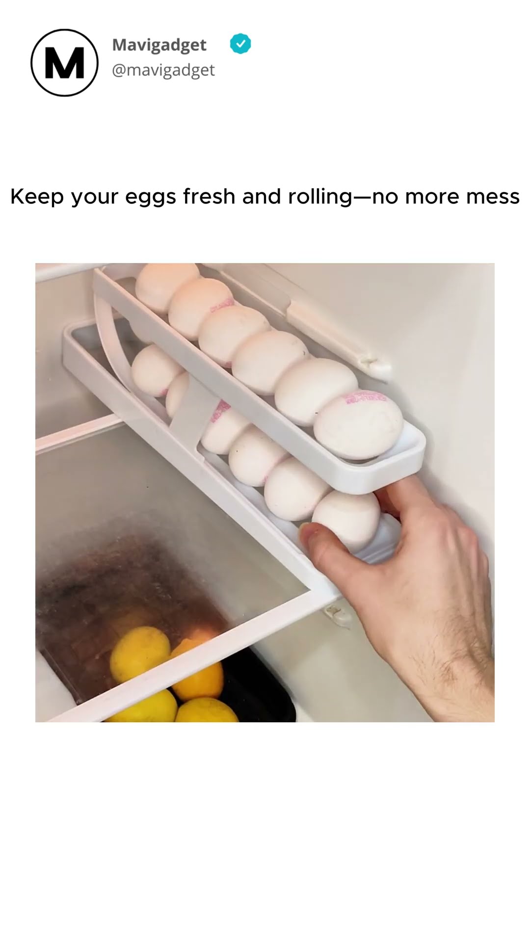 Automatic Egg Rolling Holder Organizer Rack ?▶️ Product Link in Bio ( # 1299 )