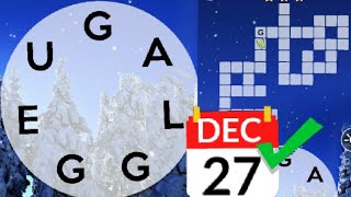 WORDSCAPES DAILY PUZZLE  TODAY December 27 answers cheats cheat Answers