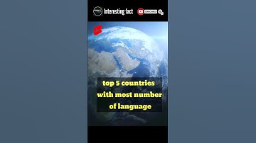 Top 5 countries with most number of language#shorts #viral #trending