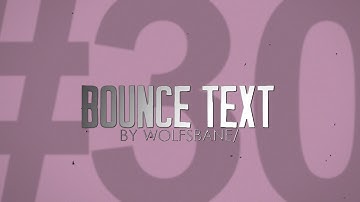 Sony Vegas | Bounce Text | Effect #30