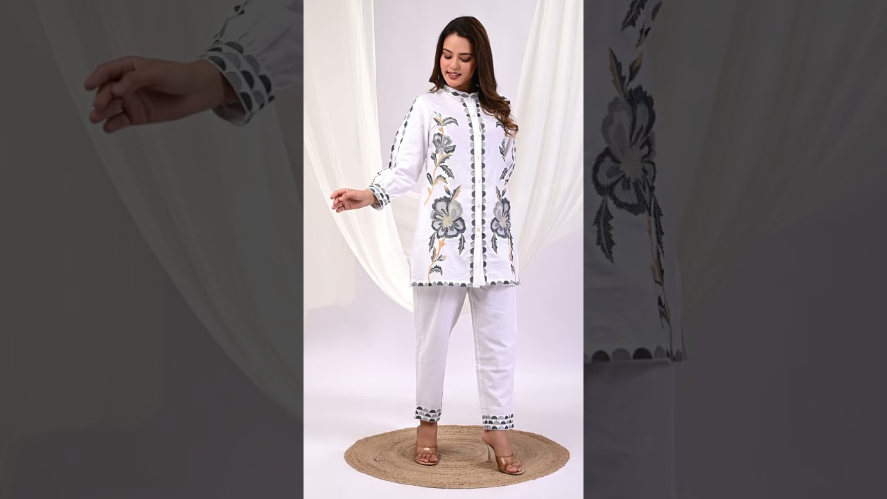 Everyday Wear Embroidered Co-ord Sets | Florals | Everyday Looks | Cotton Outfits | ZOLOLABEL