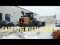 CASE 721G Wheel Loader Snow Removal With A Giant Snow Plow (Sweet!!)