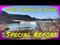 Free Camping Closed | Special Report