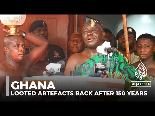 UK returns looted Ghana artefacts on loan after 150 years class=
