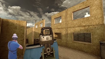 Onward VR - WalkOVR locomotion. Shooting range with a protube.