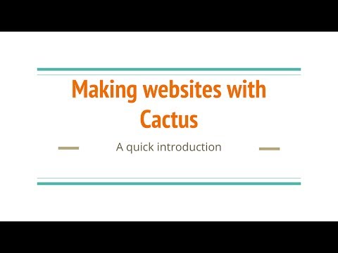 Making static websites with Python and Cactus
