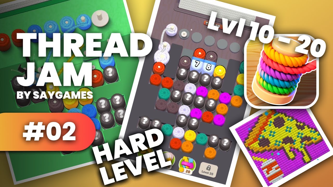 FIRST HARD LEVEL ! - Thread Jam - GAMEPLAY 02 - (lvl 10 - 20) - YouTube