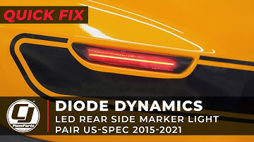 2015-2022 Mustang Install | Diode Dynamics LED Rear Side Marker Light Pair