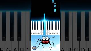 Itsy Bitsy Spider - SUPER EASY #pianotutorial #shorts #itsybitsy #childrenssong