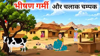 भीषण गर्मी और chalak champak HINDI kahaniyan गर्मी का कहर moral new hindi story KAHANIYAN