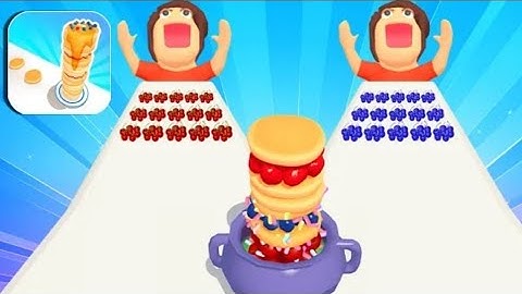 Pancake Run Apple Gameplay All Levels iOS, Android Walkthrough BIG UPDATE! GAME New Levels