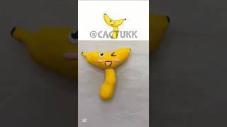 1 sculpted Sprunki Banana # #banana #clay #sprunkiclay