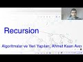Recursion/Özyineleme (Ahmet Kaan Avcı) - Algoritmalar ve Veri Yapıları