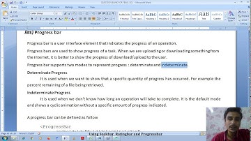 ANDROID LECTURE 27 | UNIT 2 CH 4 | PROGRESSBAR