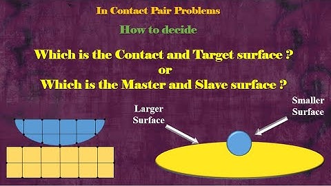 In Contact Pair, How to Decide Master and Slave Surface # FEA Tip of the Week #1