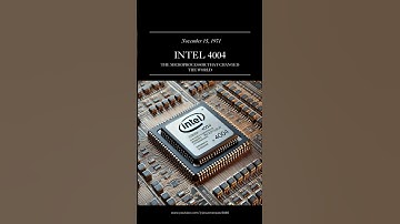 INTEL 4004: THE MICROPROCESSOR THAT CHANGED THE WORLD#historyfacts #shortvideo