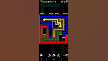 How To Solve Flow Free Scattered Pack Level 60 9x9 Board Hard Walk Through Solution Walkthrough
