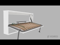 Video 3D montagem cama solteiro retrátil ISOBED  linha Silver