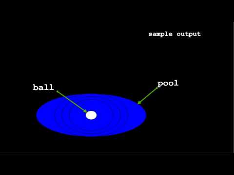 Computer graphics programming in C::Waves formed in pool || HD