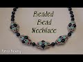 Elegant Beaded Bead Necklace 💙 Easy Jewellery making Tutorial