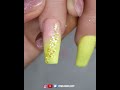 Summer Lemon Nail Design #nails