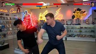 DAVID YU VS FOSTER HILT comic brawl