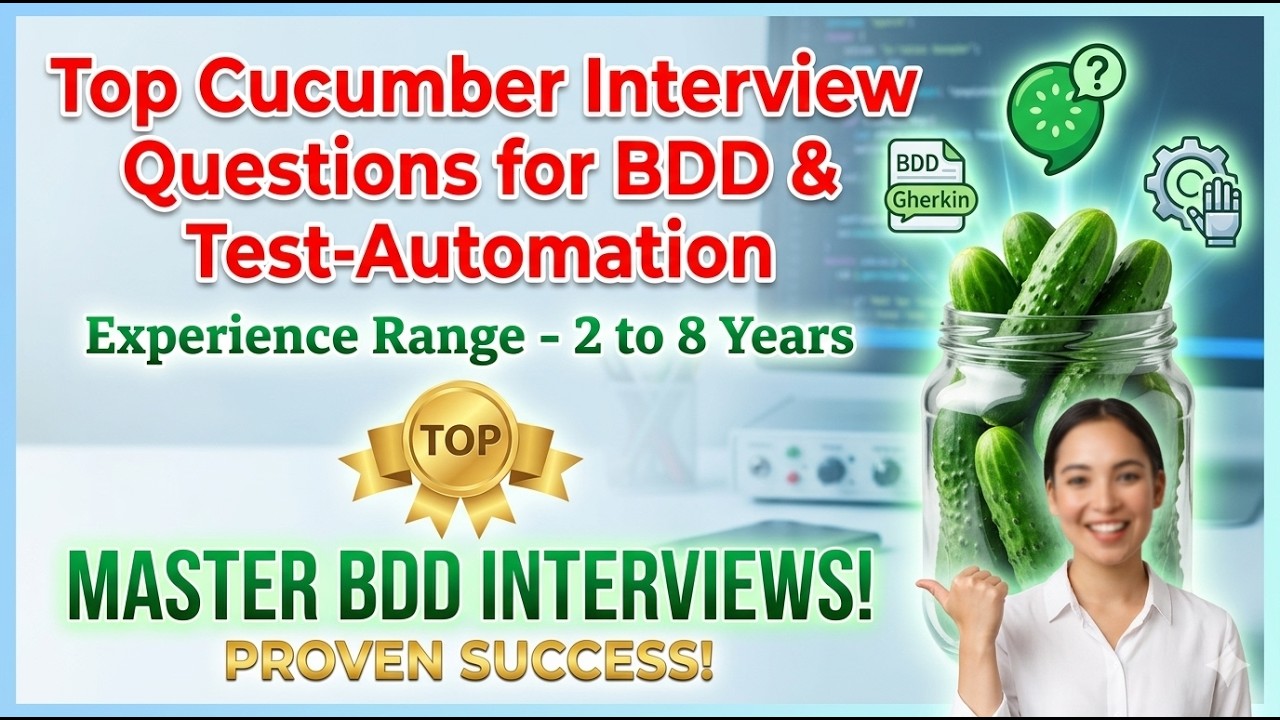 Top Cucumber Interview Questions with ANSWERS | MUST GO THROUGH | 200% ...