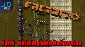 Building with Robotrains Ep89 | Factorio Biter Hell | Gameplay, Lets Play