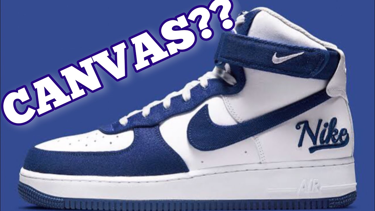 The SUPER surprising materials on the NIKE AIR FORCE 1 EMB HIGH 