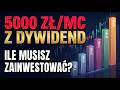Ile trzeba mieć, żeby ŻYĆ z DYWIDEND? Konkretne kwoty (1000, 3000, 5000 zł/mc)