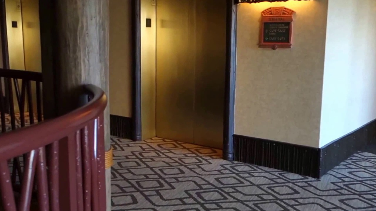 2002 Otis Series 4 Gen2 Traction Elevators at The Animal Kingdom Lodge, Lake Buena Vista, FL