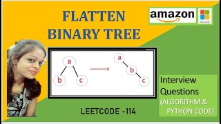 Flatten binary tree to Linked list 🔥 | | LEETCODE 114 | PYTHON SOLUTION