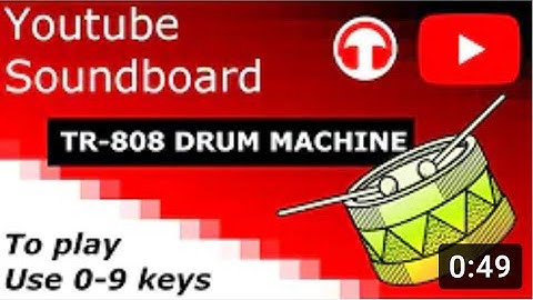 INTERACTIVE YOUTUBE DRUM MACHINE  Drum with your keyboard!