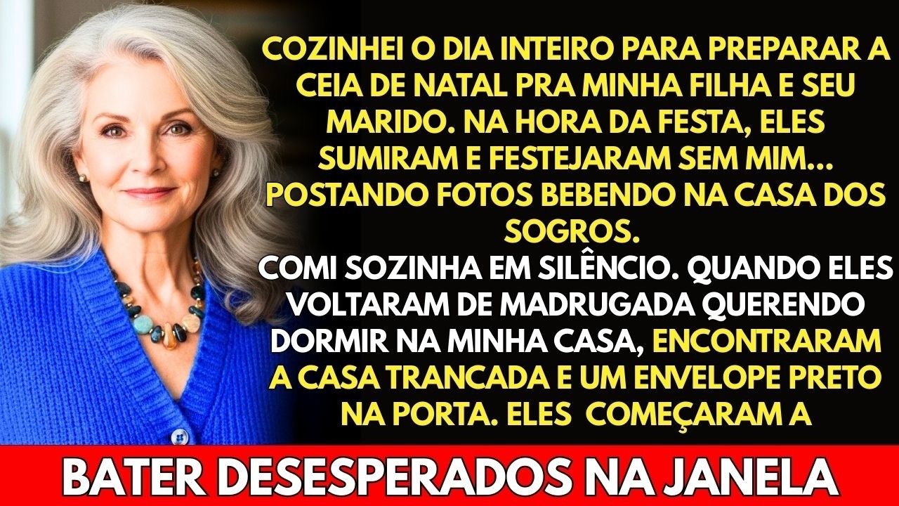 A vela estava quase no fim quando o telemóvel vibrou. Instagram: a minha filha, de vestido vermelho, ao lado da sogra. "Noite especial com a família." Eu tinha cozinhado o dia inteiro. Não chorei....
