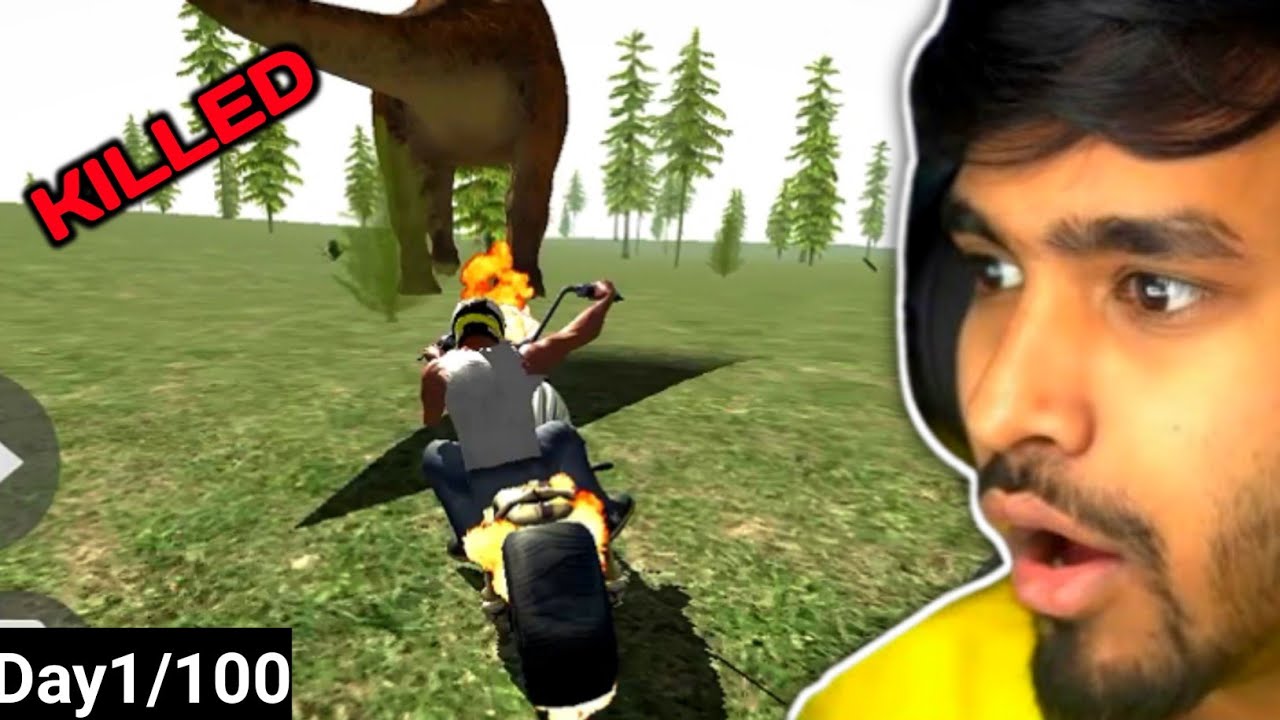 CAN WE KILL DINOSAUR WITH GHOST RIDER BIKE? || INDIAN BIKE DRIVING 3D ...