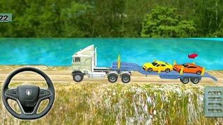 Modern Car transport trailer driving game - Android Gameplay #games #cargames screenshot 3