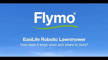 How does my robotic lawn mower know when and where to mow? - Flymo EasiLife Robotic Lawnmower