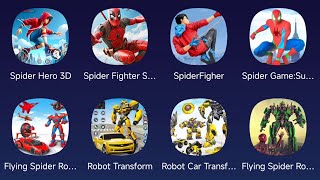 Spider Hero 3D,Spider Fighter Superhero,SpiderFigher,Spider Game Super City Hero,Flying Spider Robot screenshot 2