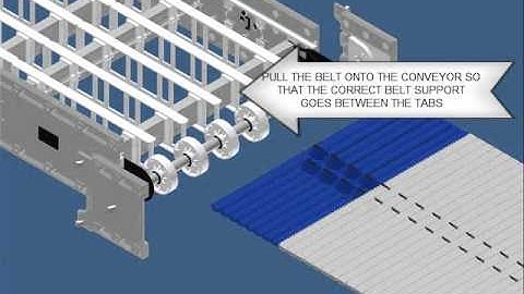 DynaCon Modular Belt Installation with Hold Down Tabs