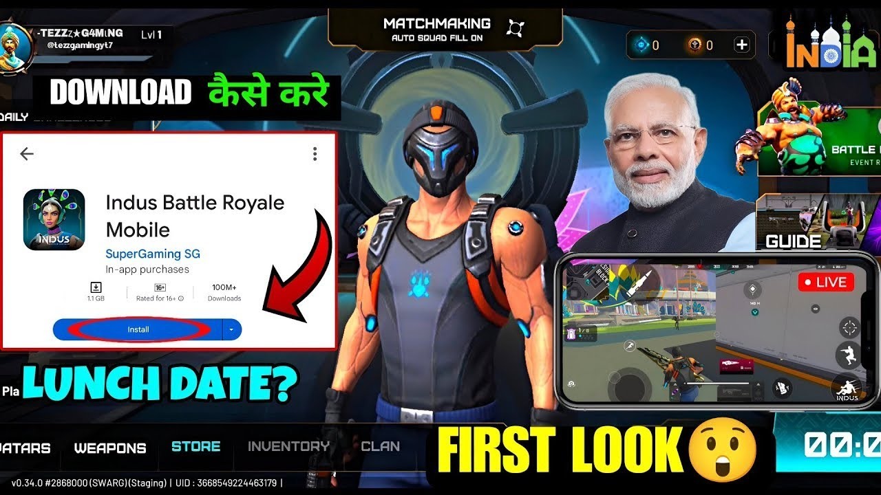 INDUS BATTLE ROYALE GAMEPLAY | INDUS GAME DOWNLOAD KAISE KARE | RELEASE DATE ? | INDUS BATTLE ROYALE