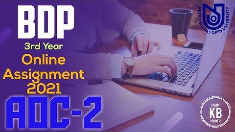 NSOU BDP 3rd Year AOC-2 Assignment 2021 || Live || NSOU AOC-2 MCQ Question/Answer