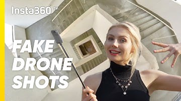 FAKE DRONE SHOTS with 3 METER Selfie Stick