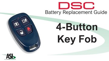DSC Wireless 1 Way Key Fob battery replacement