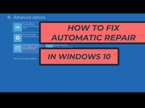How To Fix Automatic Repair LOOP In Windows 10 /11