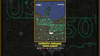Pilot Skywrites 'USA 250th' Tribute Across Ohio Skies | WION Shorts