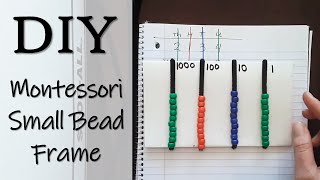 DIY Montessori Small Bead Frame